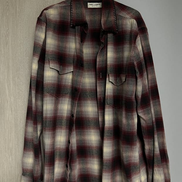 생로랑 플란넬 셔츠
