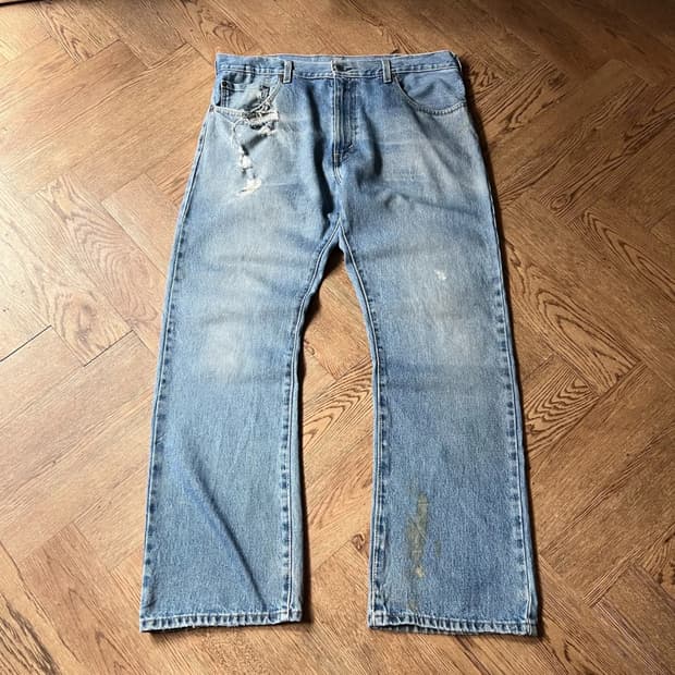 [38]리바이스 517 디스트로이드 플레어 데님 팬츠