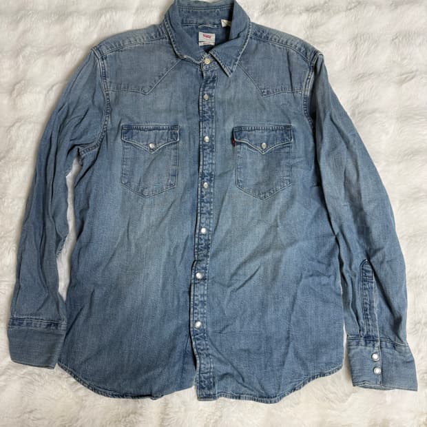 [L] 리바이스 바스토우 웨스턴 데님 셔츠 연청
