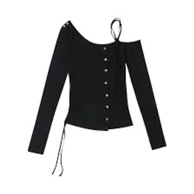 보헤미안서울 원숄더 스트링티 블랙