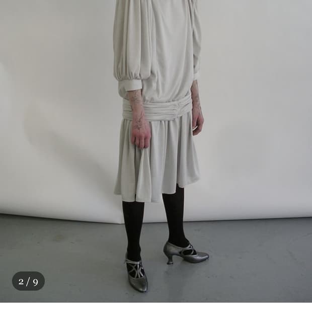 에옹쓰 아르누보 드레스 세이지그린