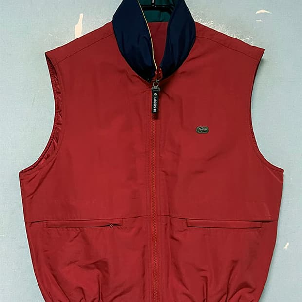 라코스테 남자 누빔 패딩조끼 추동 100-105
