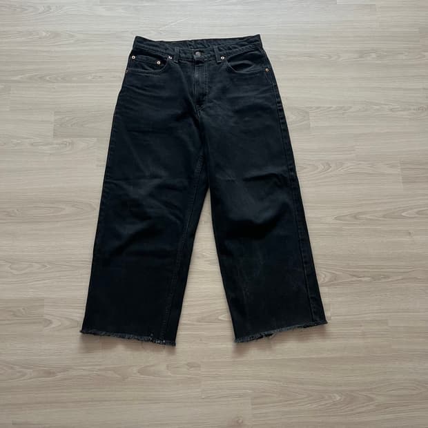 [32] 90s 빈티지 리바이스 567 블랙 컷오프