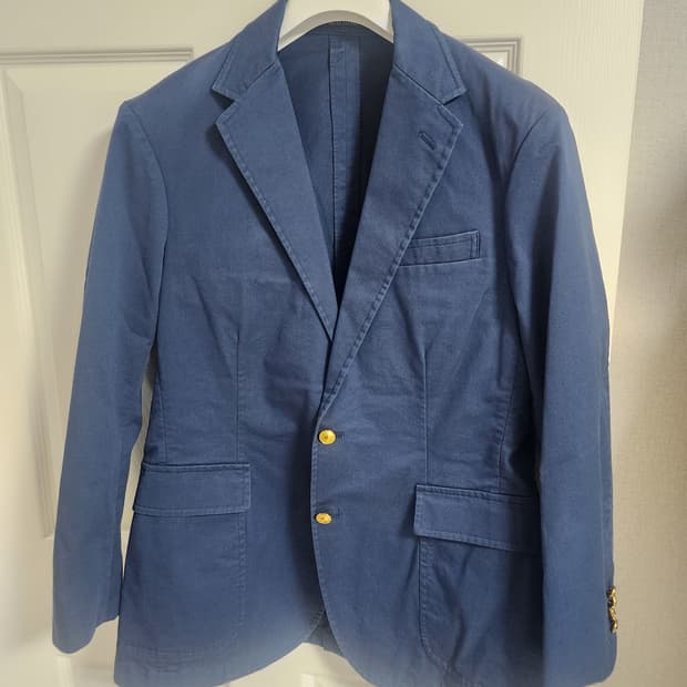 폴로 블루 금장 블레이저 M
