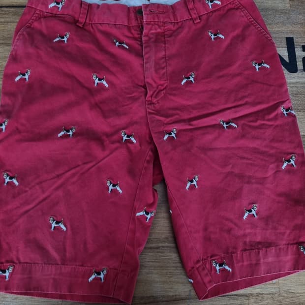 랄프로렌 33인치 강아지 패턴 반바지