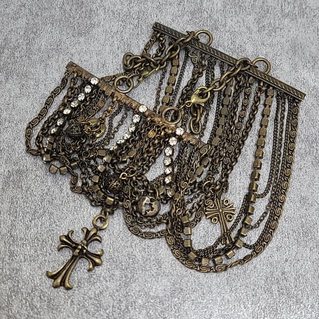vintage cross bracelet