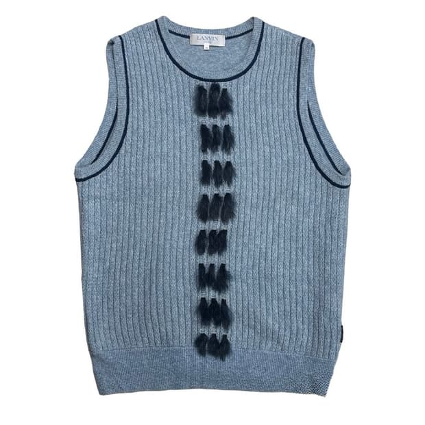 LANVIN 일본판 니트 베스트 40