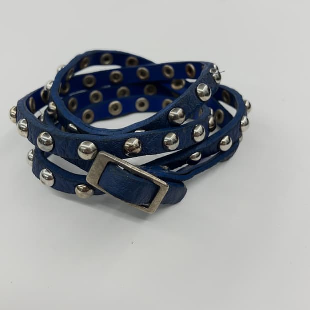 스터드 레더팔찌 
