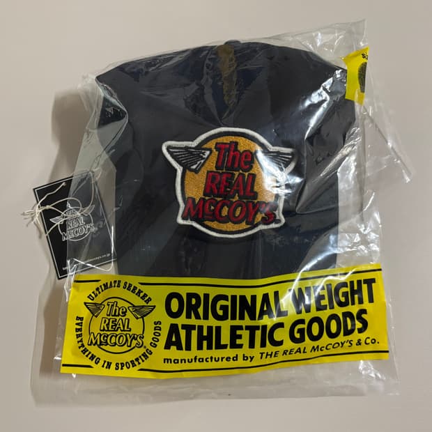 더리얼맥코이 로고 베이스볼 캡 모자 (네이비)