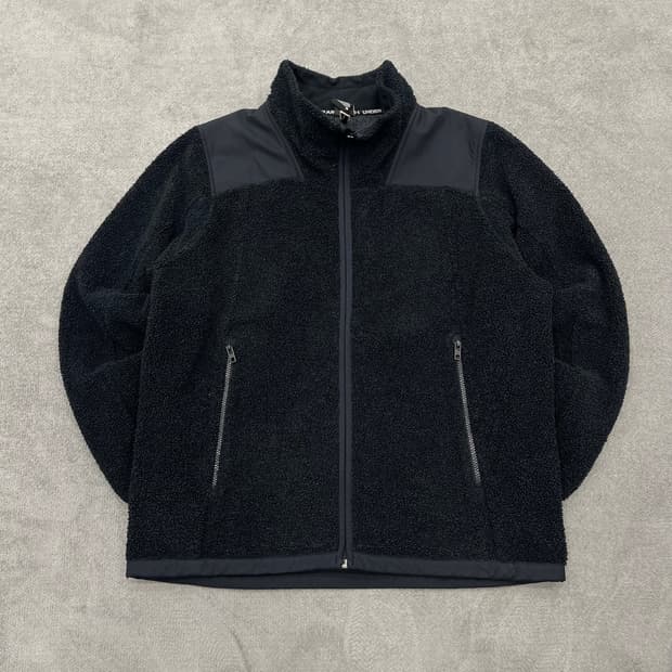 XL 언더아머 블랙 플리스 집업 자켓