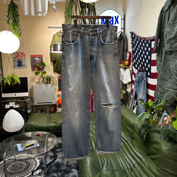 90s Edwin Distressed 505x Selvedge