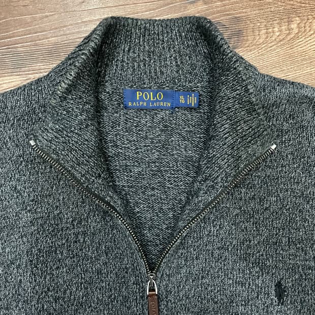 폴로 랄프로렌 하프집업 반집업 니트 스웨터 챠콜