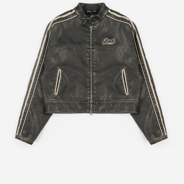 [새상품]배드블러드 빌리 올드이펙트 레더자켓 카키/블랙 M