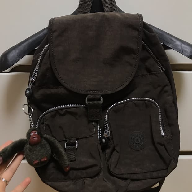 키플링 브라운 미니 백팩