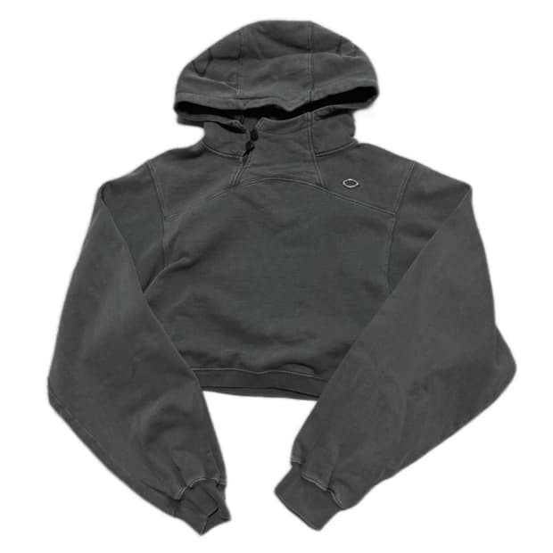 🖤미스치프 차콜 크롭 후드티🩶