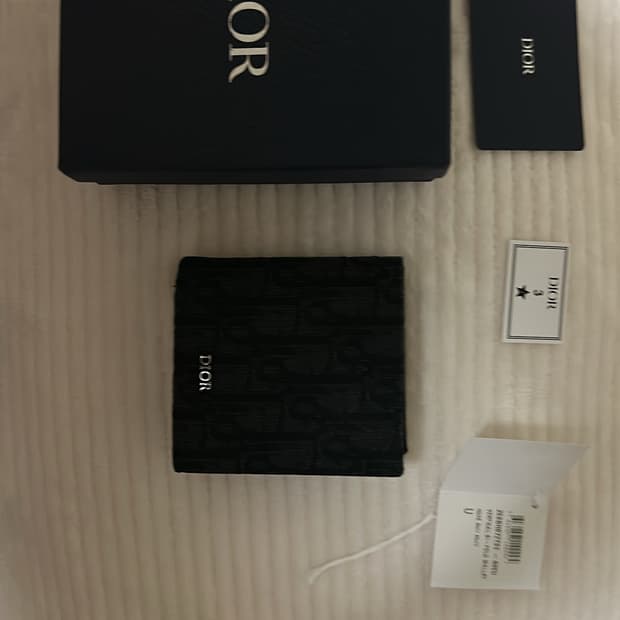 풀구성))    디올 오블리크 반지갑 단순개봉