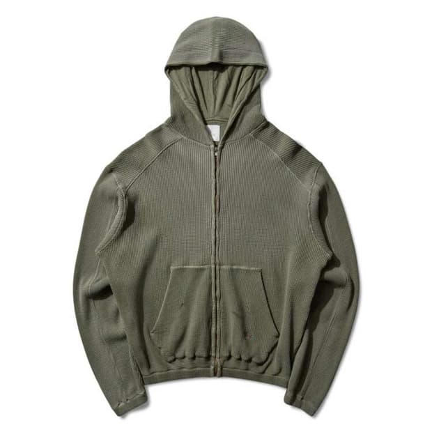 로아 하이킹 비 썬 페이디드 와플 집업 후드 올리브 XL 새제품 판매