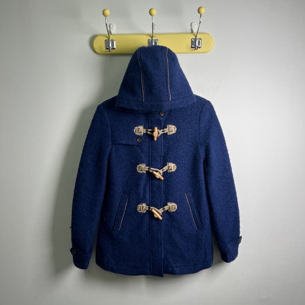 Fendi 펜디 키즈 네이비 더플 숏코트 12A