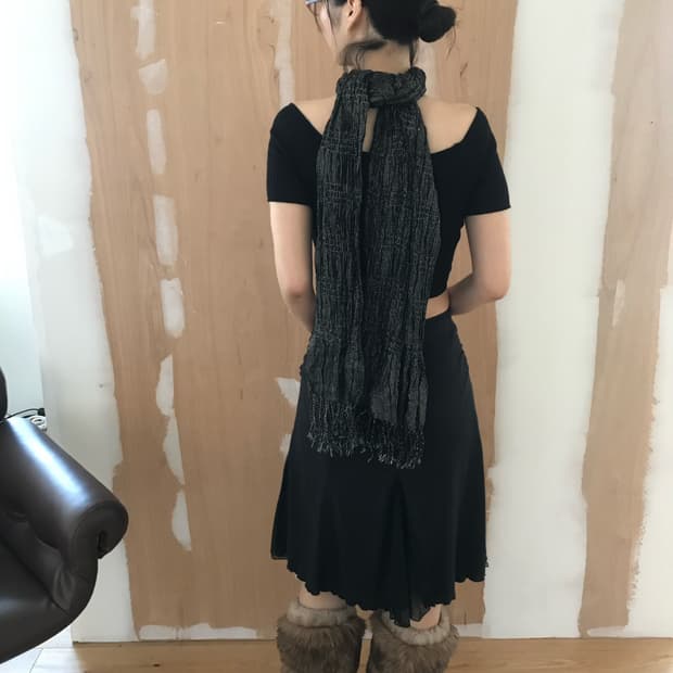 vintage black crop top