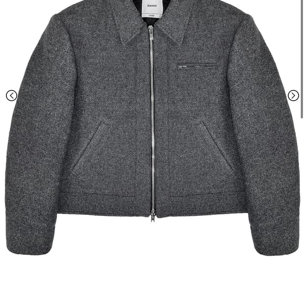 [2] 카미엔 kamien 그리드 울 자켓 그레이