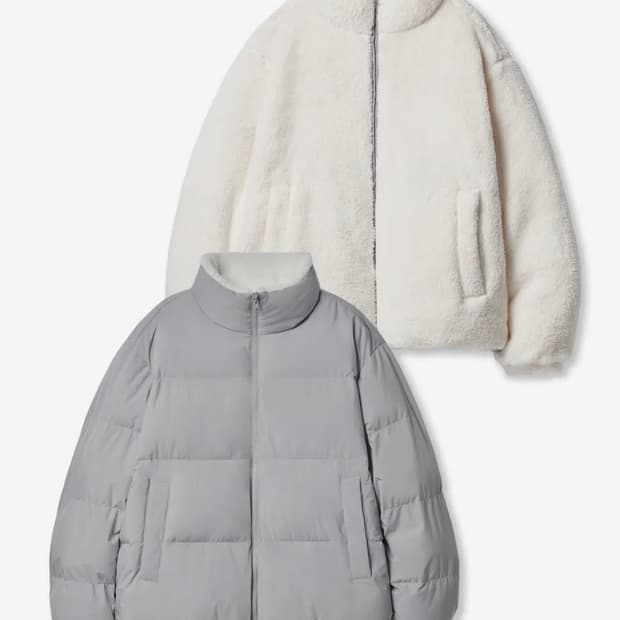 무탠다드 플리스 패딩 M 팝니다