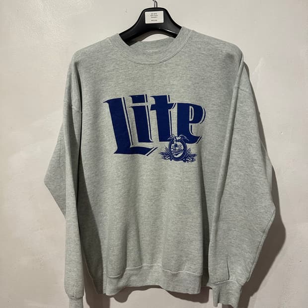 빈티지 90s 밀러 라이트 프로모션 스웻셔츠 