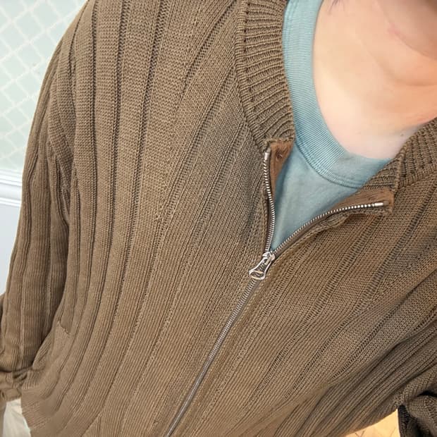 Harkman Knit Zip Cardigan