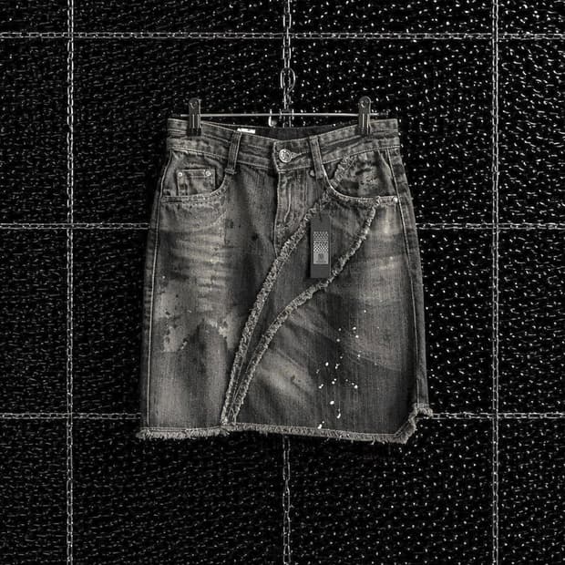 Vivigirls 워싱 데미지 스커트