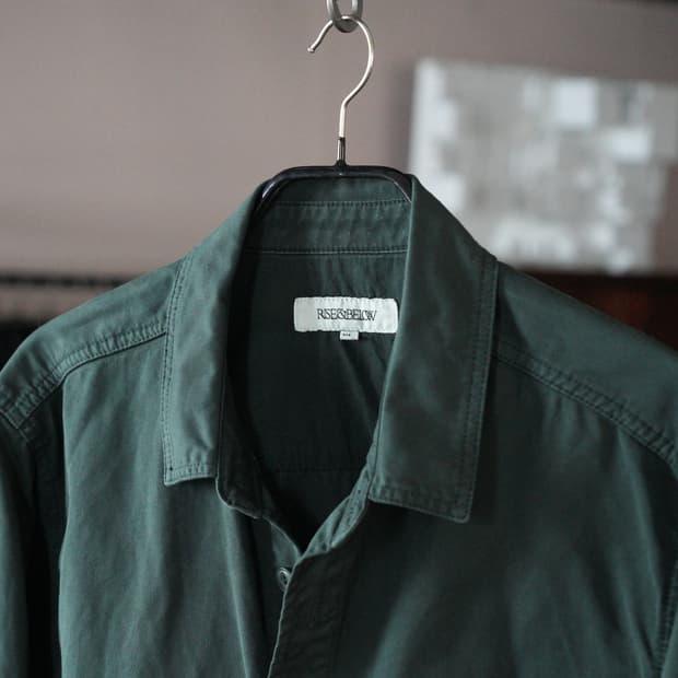 라이즈앤빌로우/ 트윌 메카닉 셔츠 자켓, 포레스트 그린, XL