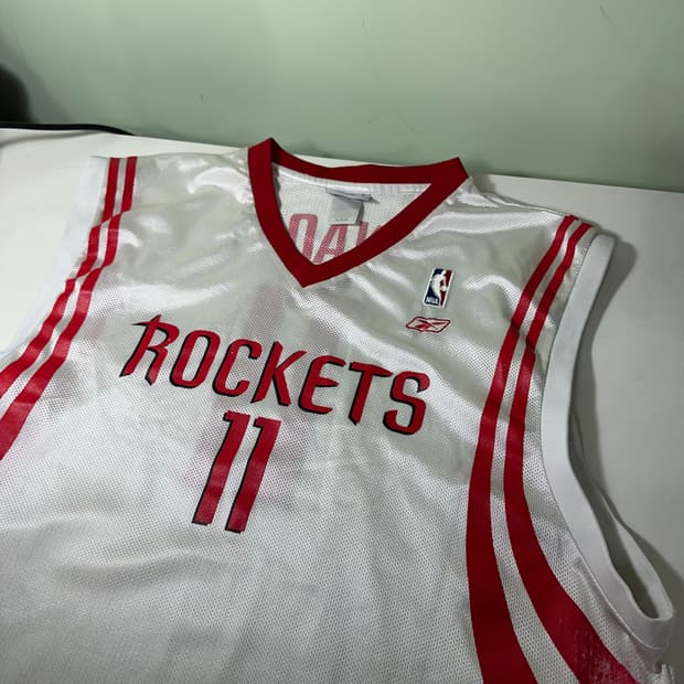 XL-XXL 리복 NBA 휴스턴 로켓츠 야오밍 마킹 클래식 농구져지