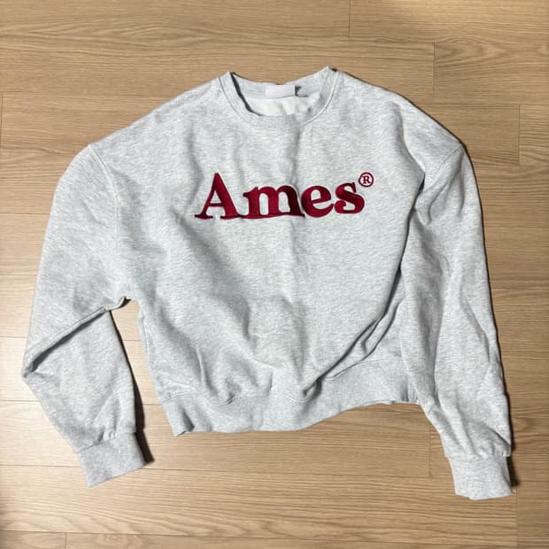 아메스 맨투맨 라이트 그레이 S