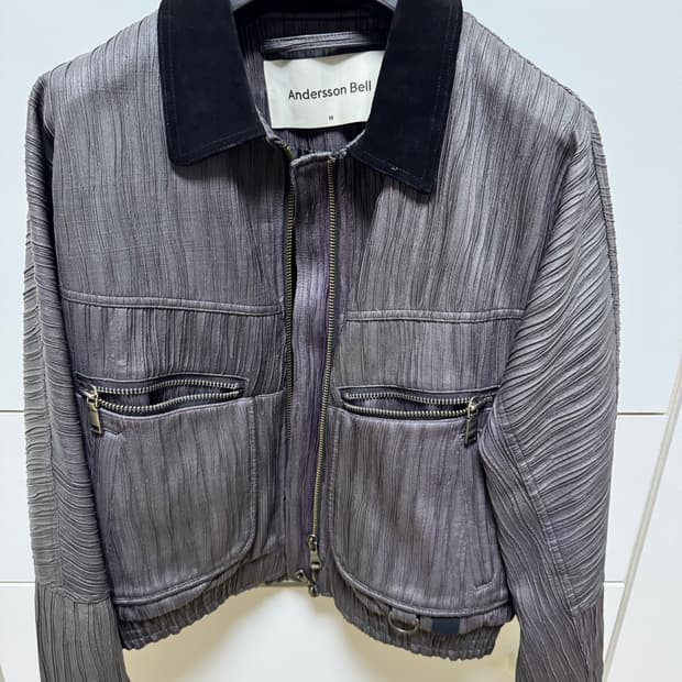 오르테가 봄버 가죽 자켓 