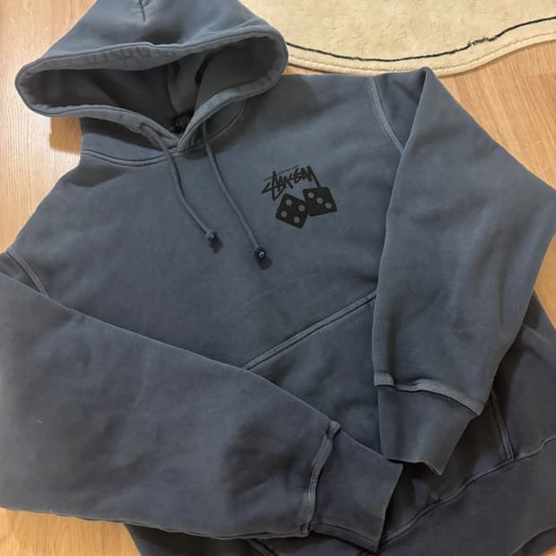 스투시 피그먼트 워싱 네이비 m