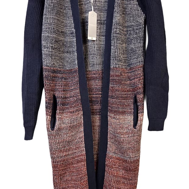 G-STAR RAW 롱 니트 가디건 배색 (S)