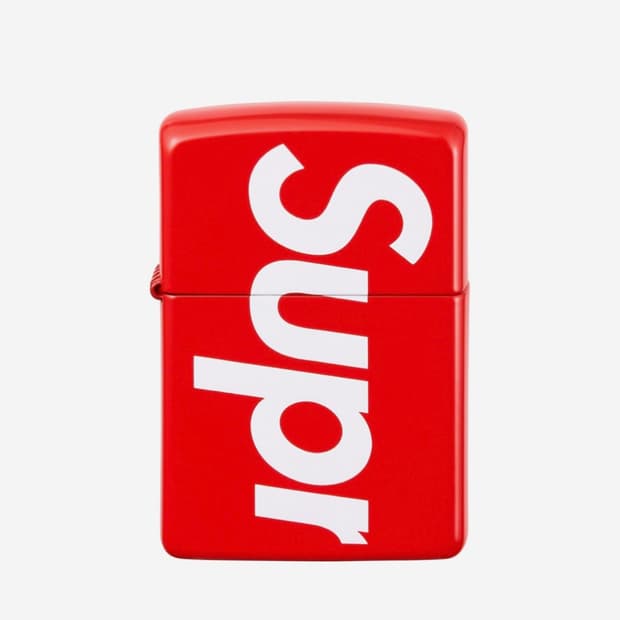 슈프림 / 21ss 로고 지포 라이터 (RED) / os