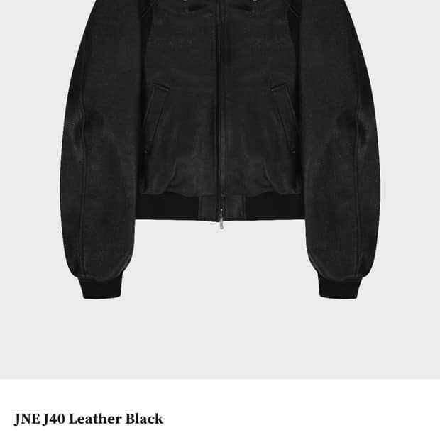 준느 25FW 레더자켓