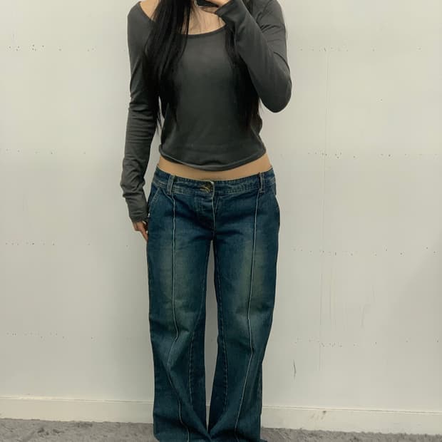 Net one 로우라이즈 데님