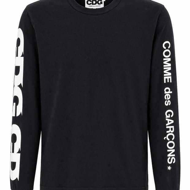꼼데가르송 CDG 롱슬리브 티셔츠 블랙 S