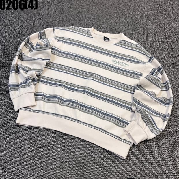 [M] SCULPTOR 스컬프터 스트라이프 맨투맨 티셔츠 0206(4)