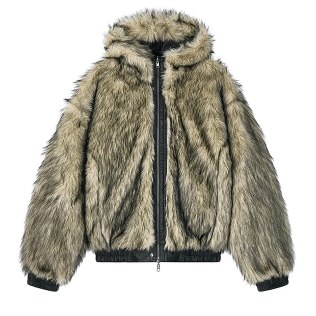 샌드릭 리버시블 퍼자켓 점퍼 라이트옐로우