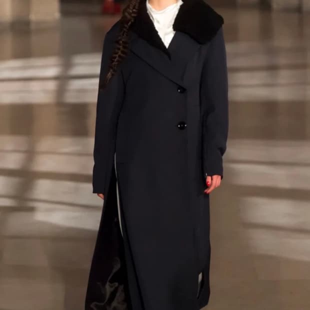 르메르 시어링 코트 38