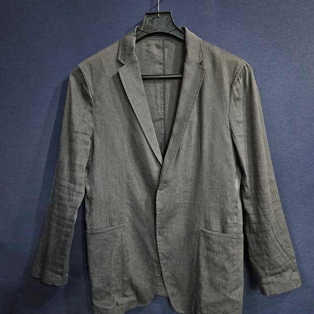 랑방 다크그레이 남성 슬림핏 100~105 마혼방 정장자켓 