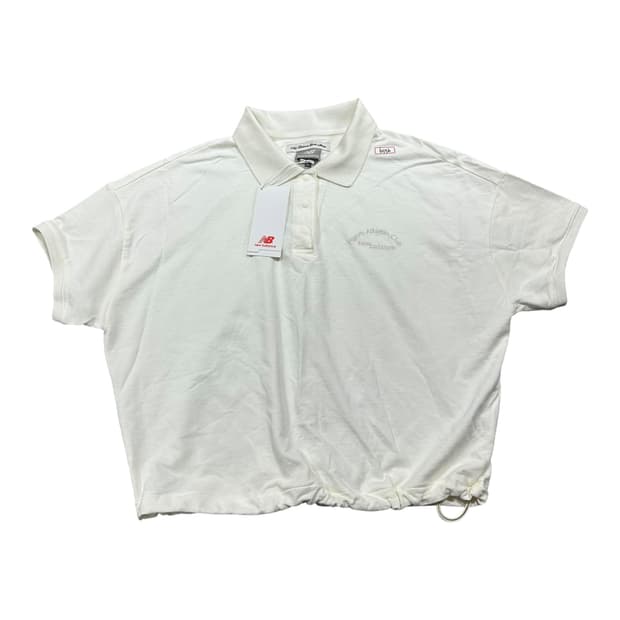 ✨ (새상품) 뉴발란스 크롭 카라 반팔티 