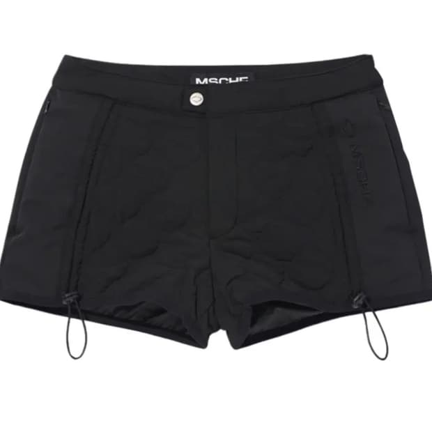 미스치프 퀄티드 쇼츠 블랙 M 택 있음