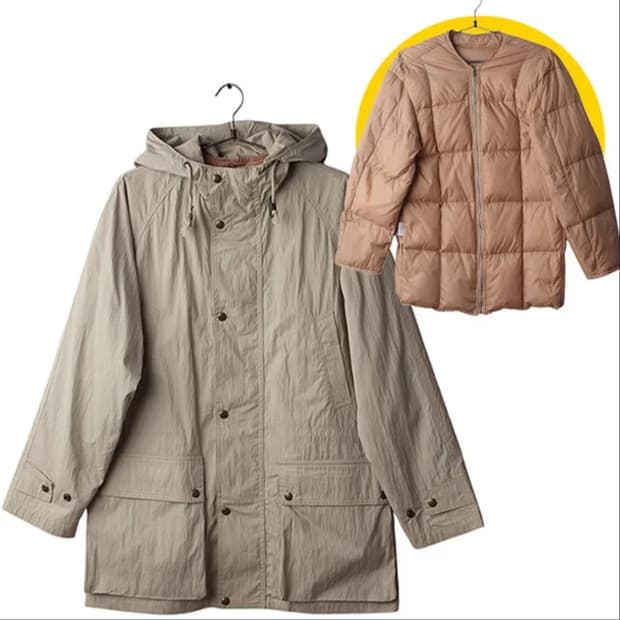 Robert Stock 빈티지코튼&나일론후디퀼팅점퍼