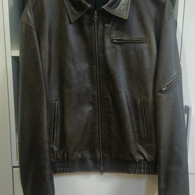 애니타임로릭 빈티지 레더자켓 블랙 L