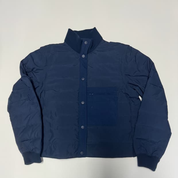 여성 유니클로 U라인 미니멀 경량 다운 자켓 M 네이비