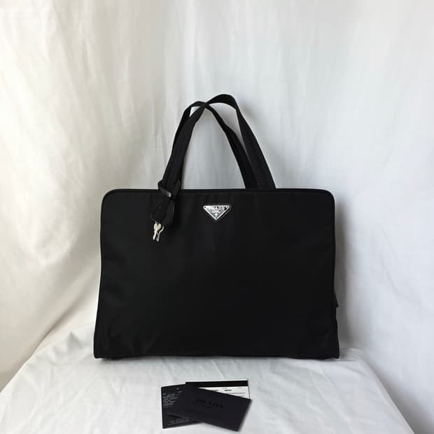 [정품 PRADA] 프라다 직사각 나일론 토트백 여성 서류가방