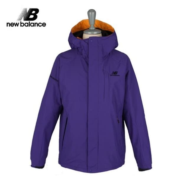 새상품 뉴발란스 퍼플 바람막이 자켓 95M 