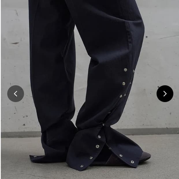 엘씨디씨티엠 SIDE SNAP WIDE TROUSERS
